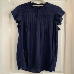 Nanette Lepore women’s sleeveless Midnight Blue Blouse. Size medium $10